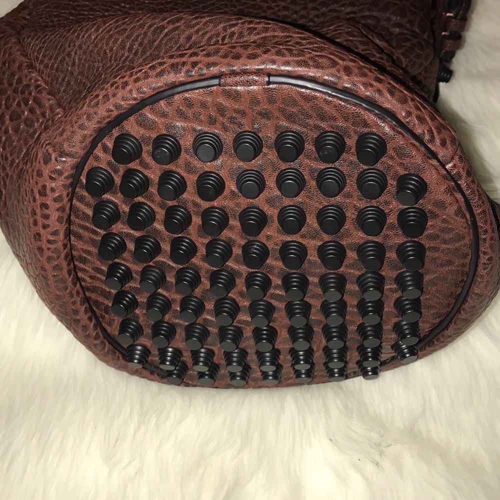 🏷ALEXANDER WANG PEBBLED DIEGO RAISIN COLOR - Picture 3 of 8